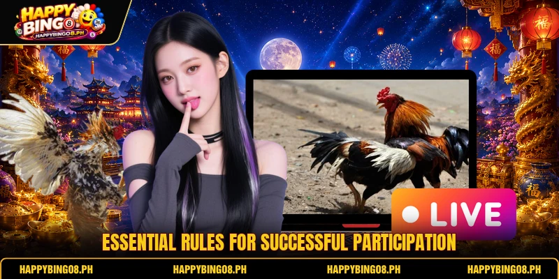 Essential rules for successful participation Essential rules for successful participation
