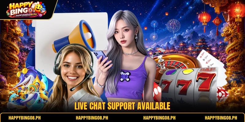 Live chat support available
